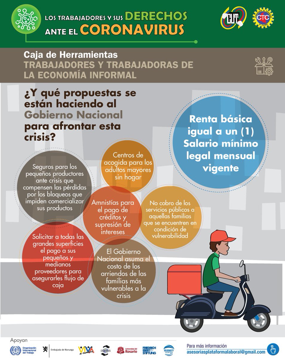 unebcolombia's tweet photo. #LosTrabajadoresYSusDerechos Trabajadores de la economía informal ¿Y qué propuestas se están haciendo al Gobierno Nacional para afrontar esta crisis? @unebcolombia https://t.co/WlOy1knCED