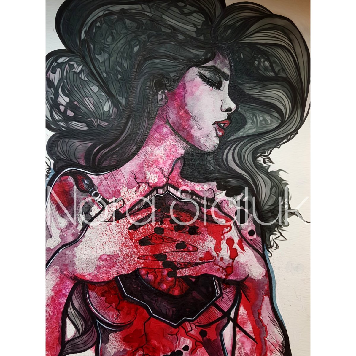 NoraSialuk's tweet photo. Siempre será el dibujo preferido de todos lo que he hecho. Aunque haya mejores. #recuerdos2015 https://t.co/kOfjPd10u3