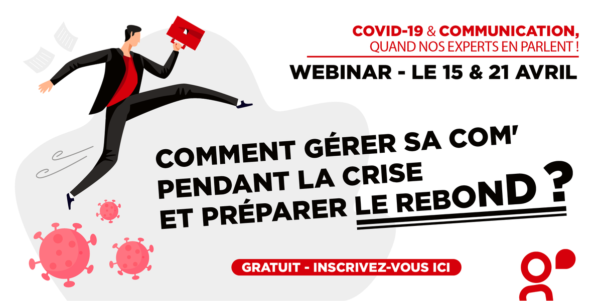 [SAVE THE DATE]
WEBINAR COMMENT GÉRER SA COM’ PENDANT LA CRISE ET PRÉPARER LE REBOND ? - 15 &amp; 21 avril à 11h
Nos 4 premières sessions sont complètes !😱😃
Voici donc 2 nouvelles dates :
👉Mercredi 15 avril
👉Mardi 21 Avril
Inscrivez-vous : forms.gle/59XXmmUjW62yCP…🙂