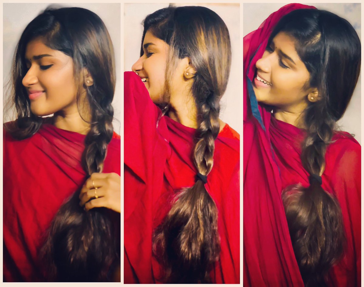 akshayapraba's tweet photo. Braidin hair after years. 💁🏻‍♀️🥰 #lockdown #lockdowndays #findyourself #engageyourselfhome #stayhome #StaySafe https://t.co/GLaFwQEogO