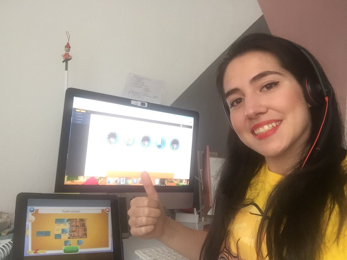 AlmudenaBocos's tweet photo. #RETOeduZland | Yo me quedo en casa para que vosotros podáis #jugaraprender con @eduZland 🎮 🕹️ https://t.co/2seMzXccYk