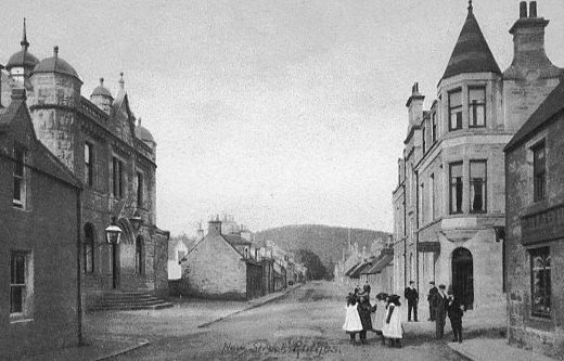 We love to see old pictures of Rothes. This one clearly shows the hotel &amp; some children playing outside. The Seafield family bought the Moray estates from the Earl of Rothes in about 1700 &amp; in 1766 they laid out a township that formed the basis for most of today's road patterns.