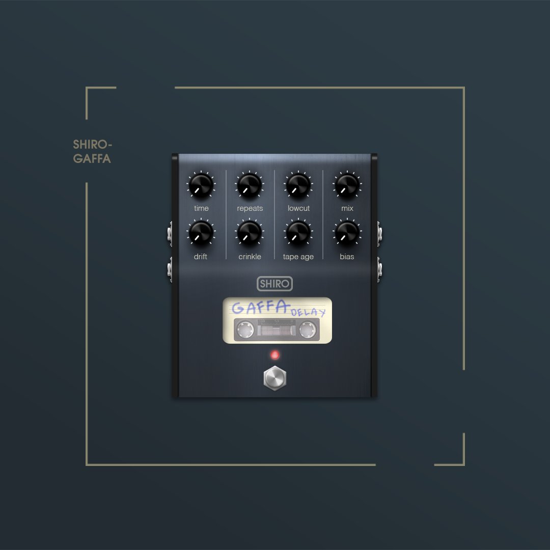 modaudiotw's tweet photo. The SHIRO Gaffa is a very characterful delay. Rather than perfectly replicating your input like digital delays, it explores the irregularities, quirks and sound coloring of analog tape delays. It's a must in your pedalboard if you're as obsessed with delays as much as we are. https://t.co/Xzcr2FuCCp