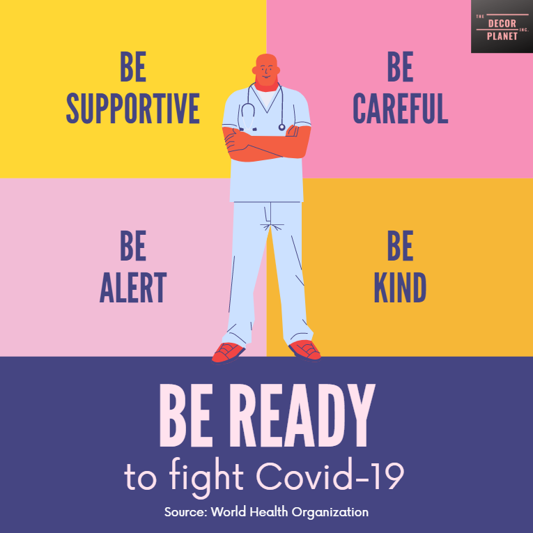 DecorPlanet3's tweet photo. BE READY TO FIGHT COVID-19
YOU all are STRONG and you all have to strengthen others in this hard time
-BE SUPPORTIVE!
-BE CAREFUL!
-BE ALERT!
-BE KIND!
Keeping it strong!
#Coronavirus #Decorplanet #Coronaoutbreak #Coronaprotection #covid19 #staysafe #stayhome #Bekind #helpothers https://t.co/Am3x9aGEwY