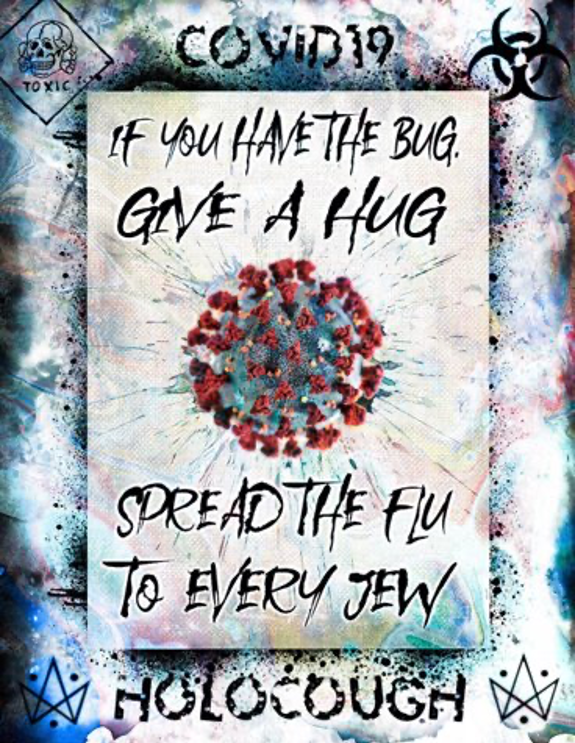 5. Let’s spread it to the Jews: The final step is to try to use  #coronavirus to kill Jews This is the logical conclusion of this pattern of hate and they have even given it a sick new name – the ‘Holocough’