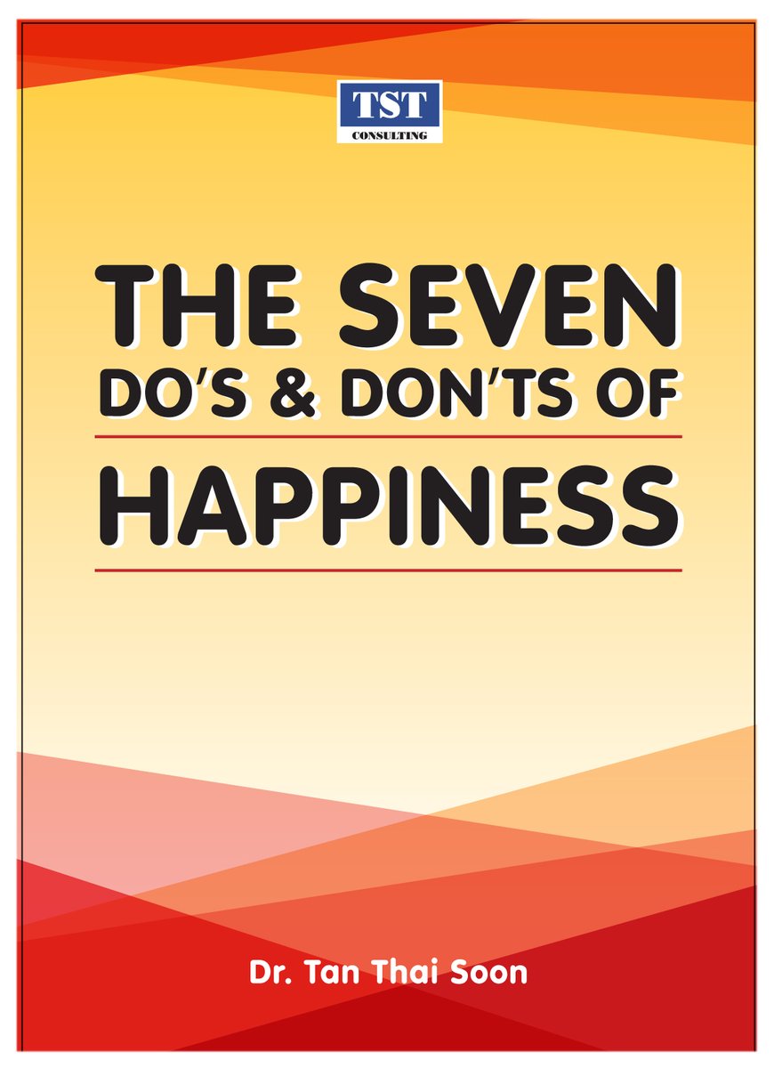 TanThaiSoon's tweet photo. The book “The Seven Do’s and Don’ts of Happiness” can now be purchased at Amazon Kindle at https://t.co/96hsgLdhDO
#Amazon #Happiness #TST Consulting #Coach https://t.co/zpJat2ez8T