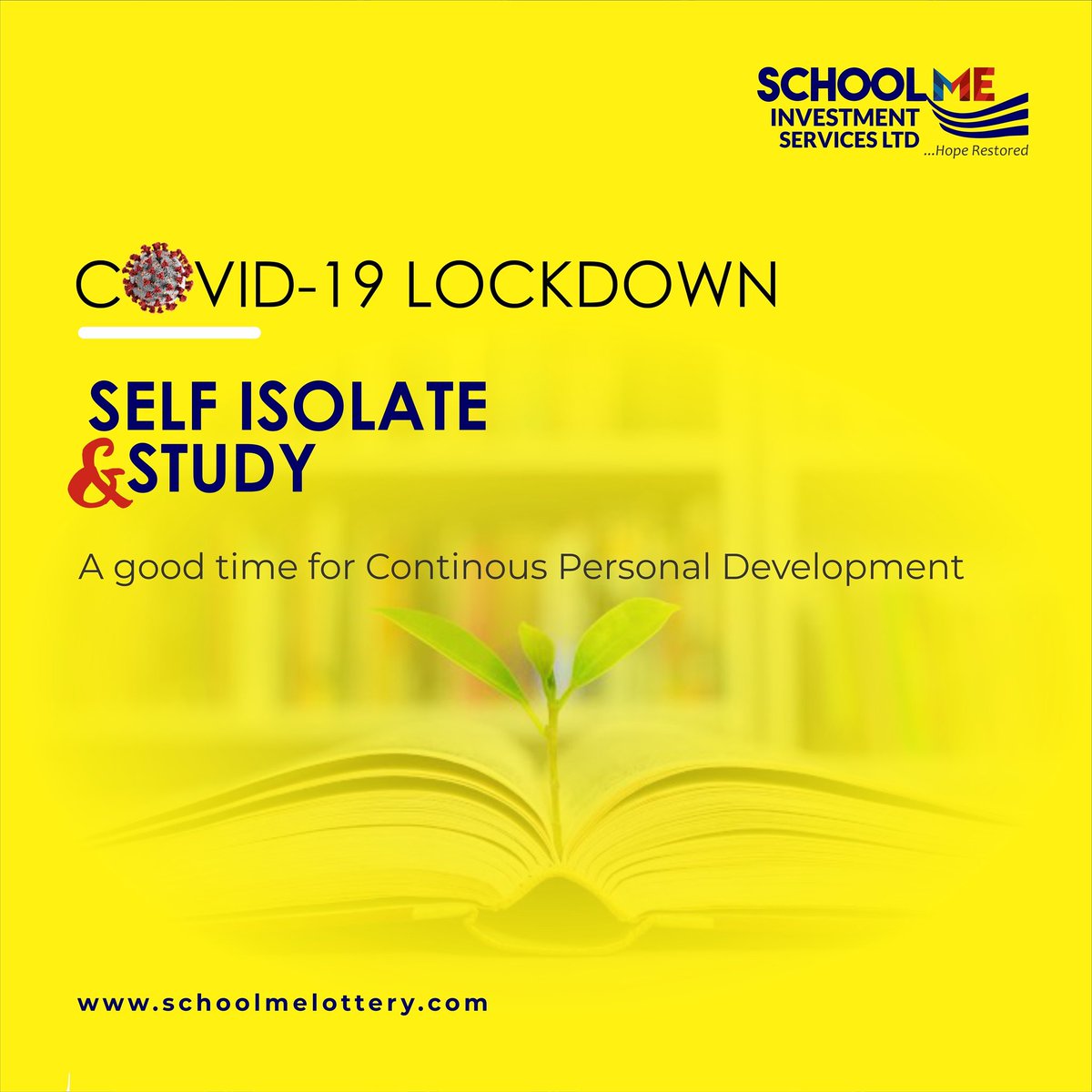 schoolmelottery's tweet photo. A good time to take an online course, learn a skill and study more.
.
.
#stayathome #staysafe #selfisolation #schoolme #covi̇d19 https://t.co/6Qe8TaJDqI