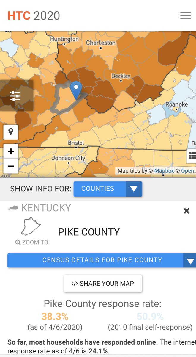 KyChrisHarris's tweet image. Come on @MartinCounty_KY and @KentuckyPike . We can, and have to, do better. #Census2020