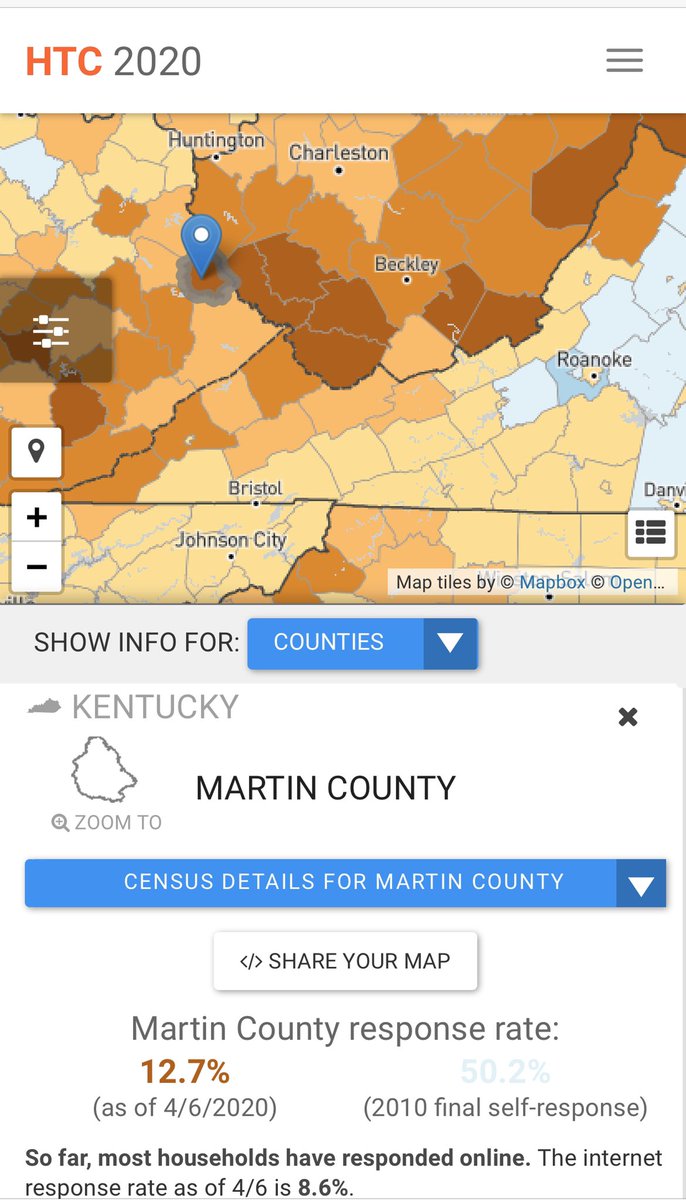 KyChrisHarris's tweet image. Come on @MartinCounty_KY and @KentuckyPike . We can, and have to, do better. #Census2020
