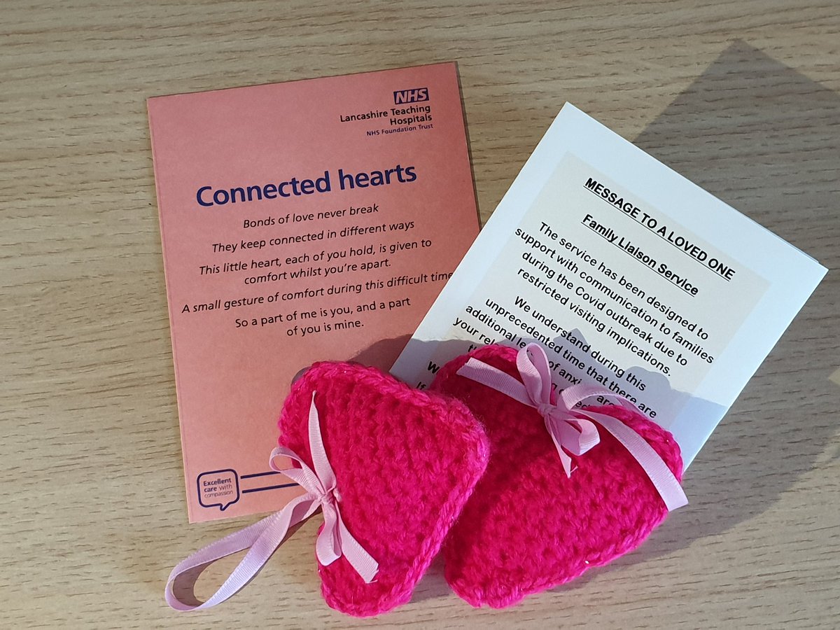 vicki_waddingto's tweet photo. A massive thank you to everyone who has contributed to the connected hearts campaign so far, the hearts will be making their way to the patients and relatives tomorrow ❤💗 @RachelHolyhead @lyndsaypar81 @sespickSG @CatherineSilco1 @SarahC_RN @LancsHospitals https://t.co/Pk5MFWHX0I