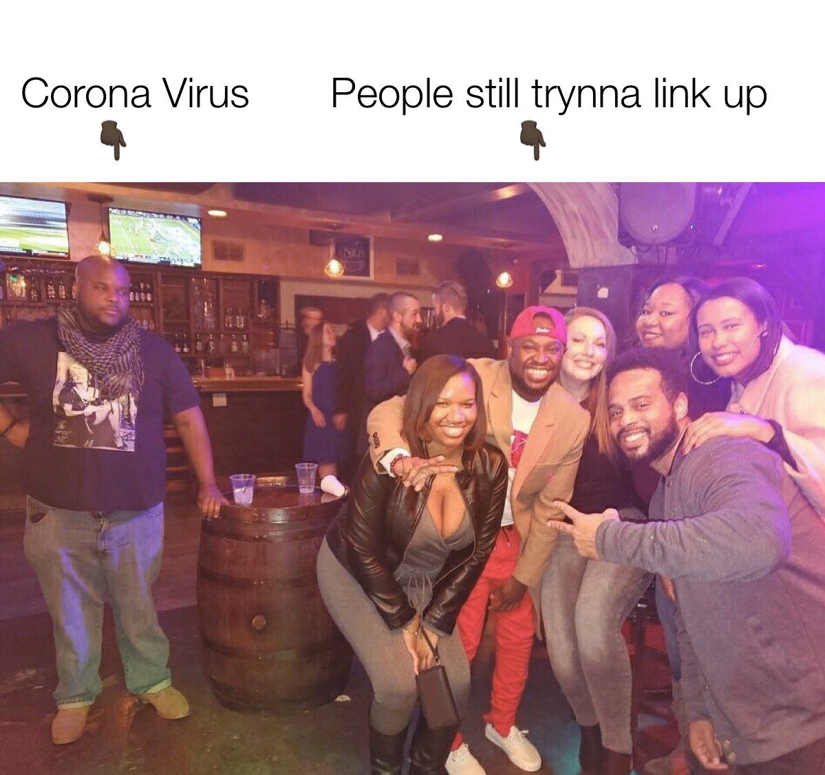 WhoIsChulo's tweet photo. That link up is canceled π«π·#ImmaStayIn #YallHaveFun #NoDeathPartyForMe #IEnjoyMyLife #CoronaFreeVibes #covid_19 https://t.co/VI16DbMHqe