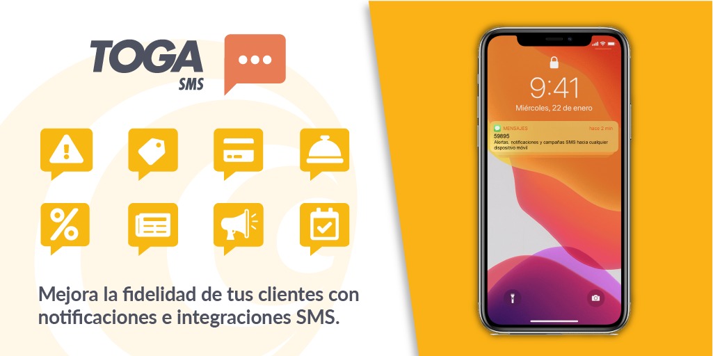 togasoluciones's tweet photo. #TOGAconecta te ayuda a dar una atención personalizada a tus clientes de manera sencilla y directa a su celular a través de SMS
#CX #sms #covid19mx #QuédateEnCasa https://t.co/s6aOj7FezT