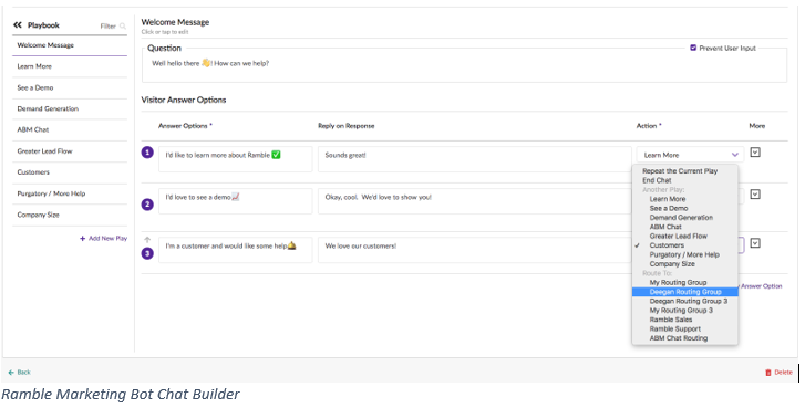 Michael_R_Levy's tweet image. @RambleChat released Ramble Marketing Bot, a sales &amp;amp; marketing #chatbot builder. Users can build custom bots in a few minutes that “help businesses qualify leads, start more sales conversations, offer up content, and book meetings for sales 24/7.” gzconsulting.org/2020/04/06/ram…