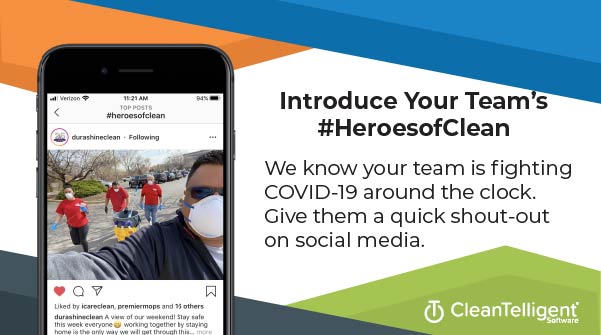Check out these #heroesofclean from @durashineclean! We sincerely appreciate everything cleaners are doing to get the world running again. We couldn't do it without you. Don't forget to enter into our drawing for a $200 gift card!