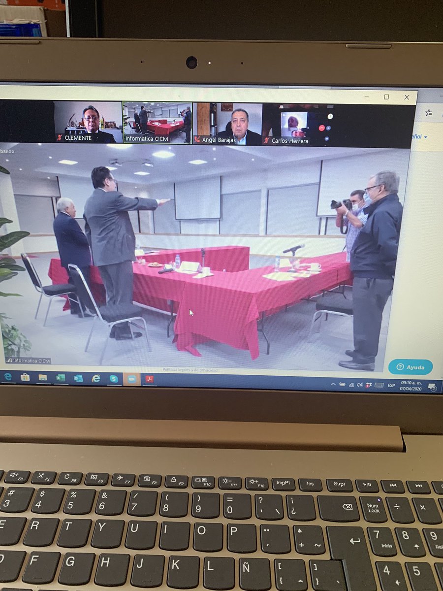 IngCPoon's tweet photo. El día de hoy tomó protesta en reunión Petit Comité y de manera virtual el @lrojasnieto como Presidente del XXXVIII Consejo Directivo del @CICMoficial .En este Consejo participaré como Presidente de la Junta de Honor. Felicito a Luis por asumir esta gran responsabilidad. https://t.co/oQbz13qVGE