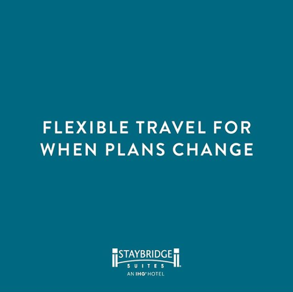StaybridgeYXE's tweet photo. Given the uncertainty around COVID-19 and the flexibility our guests need right now, we have updated our cancellation policy for existing bookings, which can now be changed or cancelled for stays through June 30, 2020. https://t.co/s4M0052wPN https://t.co/4DApjL0eOs