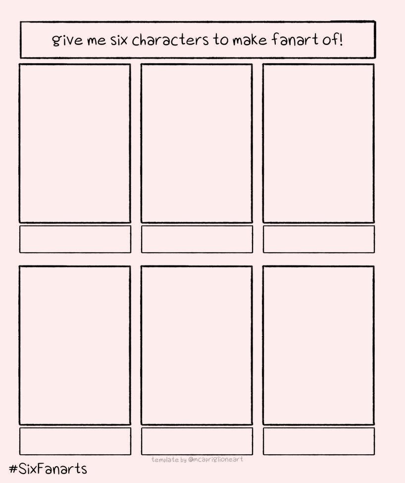i wanna try!!!! help me think of characters (from movies/anime/games, etc) to draw 