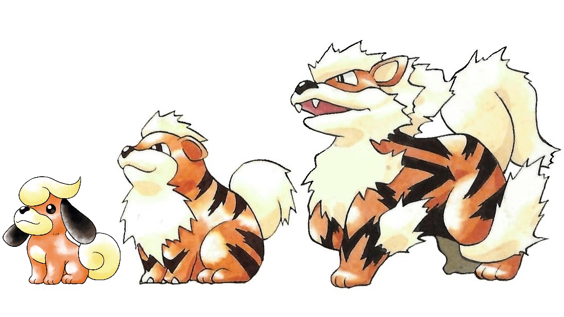 (2/3) Pudi would have evolved into Growlithe at level 13, who in turn evolves into Arcanine via Fire Stone. Just like his evolutions, Pudi was pure Fire-type.Pudi was likely cut because G&S's 1997 demo included too many baby Pokemon -- 17, which ended up getting cut down to 7.