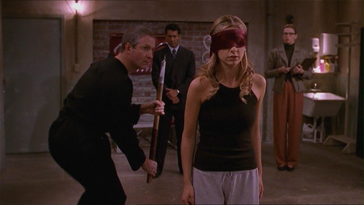 41: Checkpoint (Season 5)This is a really nice episode in the middle of Season 5. The montage of the watchers asking the gang questions. Buffy’s speech! Giles being rehired as watcher! It’s great.