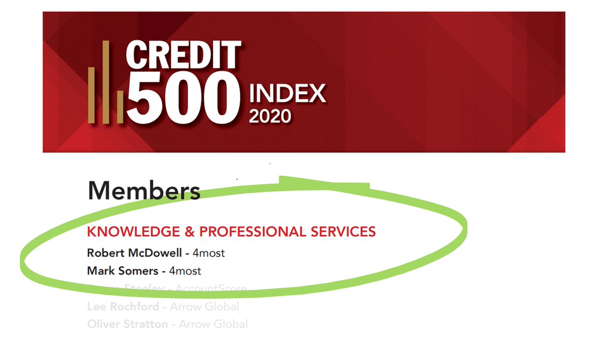 Congrats to our MDs, <a href="/MarkSomers8/">Marks</a> &amp; Robert McDowell, who made it to the Credit500 Hall of Fame. We’re thrilled they’ve been recognised as two of the top influencers in the industry &amp; have “made a measurable difference in their field.”#credit500 #creditrisk bit.ly/3aSEl62