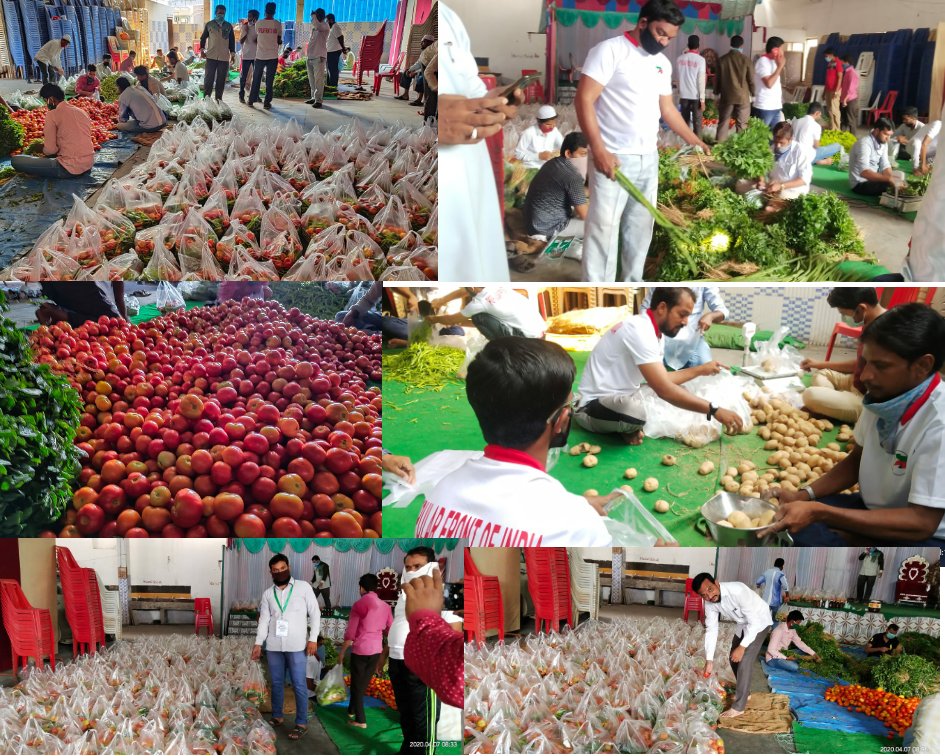 ishaq_basha's tweet photo. #COVID2019
#Covid_19
Aslkm...
*Date : 07-04-2020*
*Popular Front of India distributed Vegetables kits in Kurnool City, Andhra Pradesh* for needy affected Families from Corona virus Lockdown.
#StayHome #StaySafe..!!!
#FrontFans..!!! https://t.co/2cOVEBjLUM