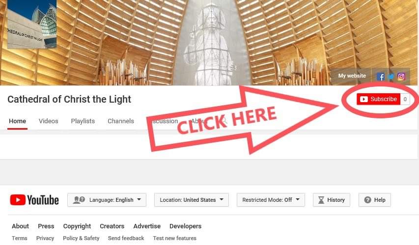 Help us get to 1000 subscribers so we can stream our Bishop Michael Barber's Triduum liturgies! Go to youtube.com/channel/UCehwp… and please click SUBSCRIBE!
