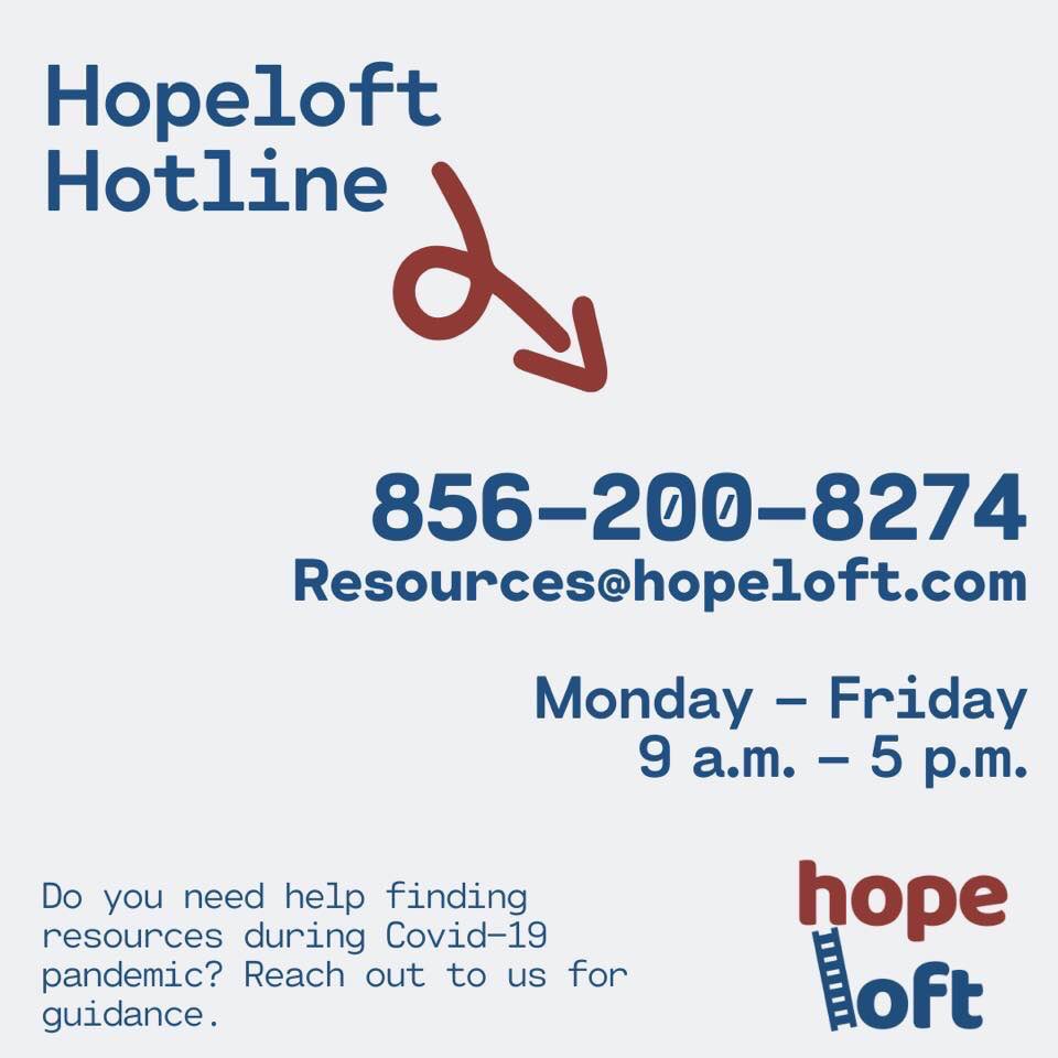 TheHopeloft's tweet photo. Need help navigating resources? Reach out to us! #hopeloft #southjersey #COVID19 #resources https://t.co/jukZxxQ4tW