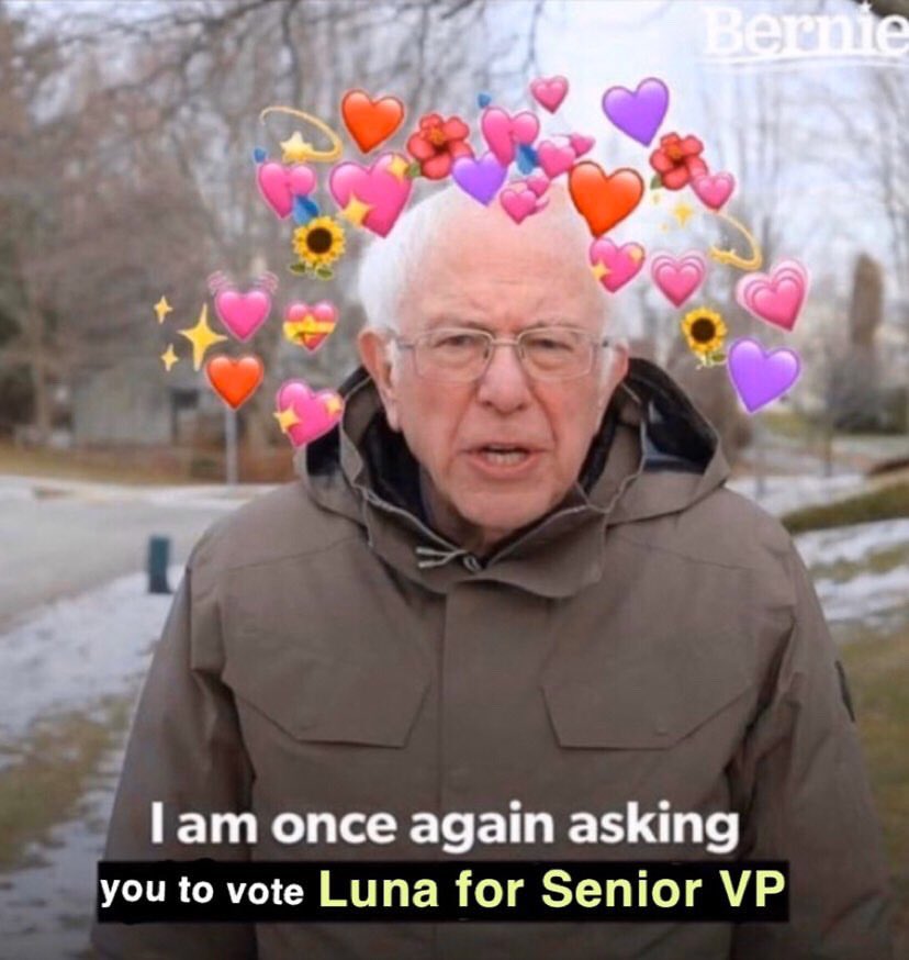 Tayiahaha's tweet photo. What y’all doing April 9th? I’m voting Luna for senior VP. Why? Because that’s what baddies do💅🏾 #voteforluna https://t.co/8ZoypT6xMw