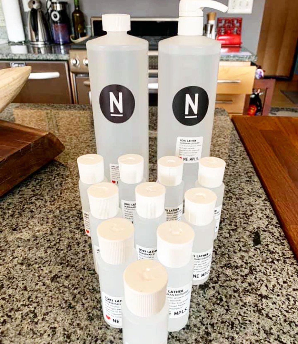 Thank you to our local distillers <a href="/tattersallco/">Tattersall</a> and <a href="/NorsemanMPLS/">Norseman Distillery</a> for the generous offering of hand sanitizer to help keep our frontline employees safe and healthy. #Minneapolis #schoollunch #frontline #mneats #supportlocal #COVID19