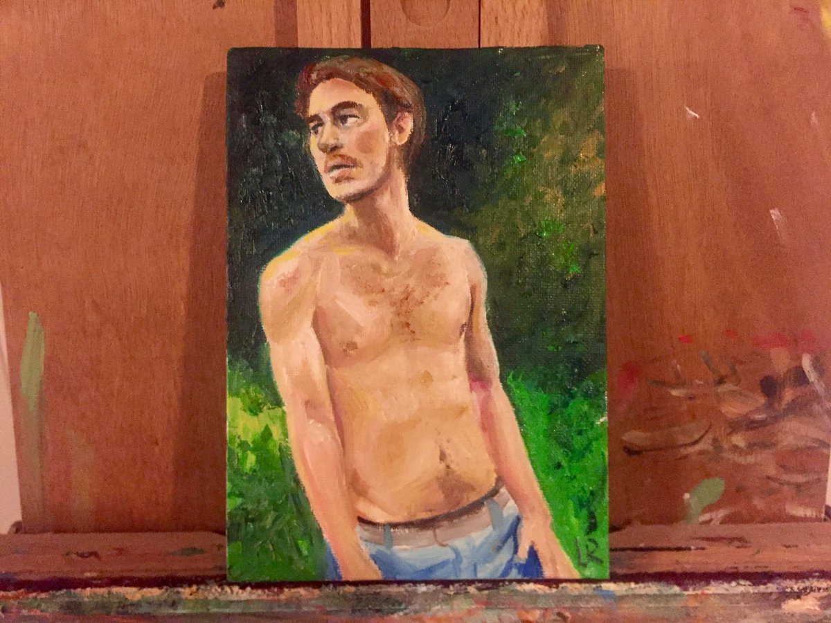 LibbyRuleArt's tweet image. Day (???????) of quarantine: I got the oil paints out