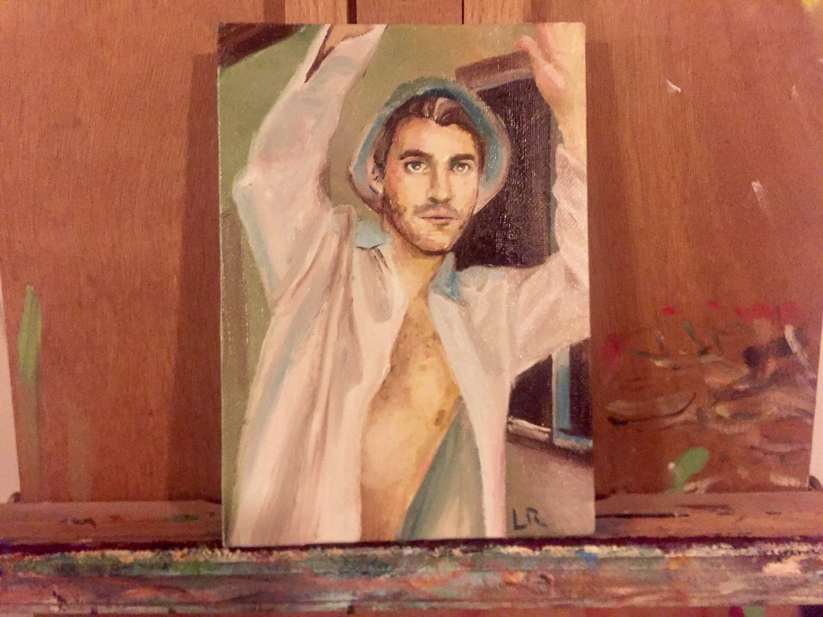 LibbyRuleArt's tweet image. Day (???????) of quarantine: I got the oil paints out
