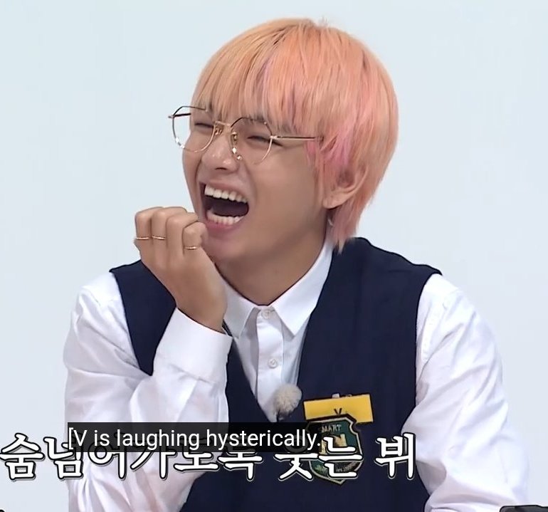 Taehyung laughing and reaching his peak happiness: A healing thread