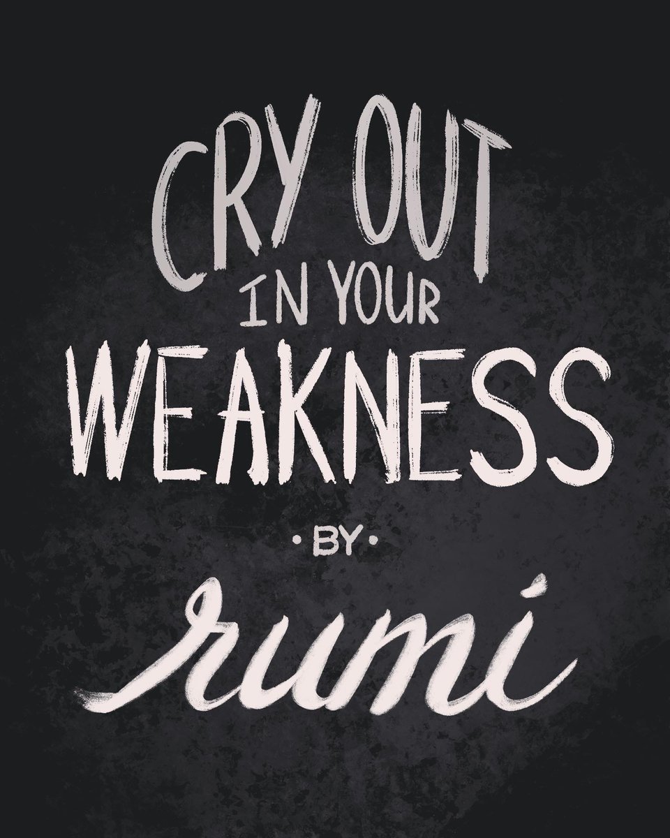 missmallymute's tweet photo. "Cry Out In Your Weakness" by Rumi 

https://t.co/ZDo015j20G https://t.co/NHygTcnMjt