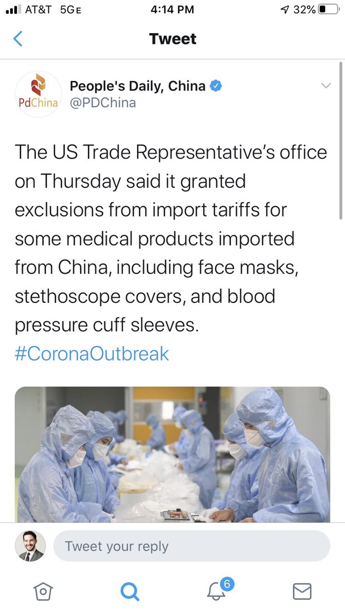 About trade related concerns and why Glorious China is important to not cut off. Would that we had cut them off before all this.