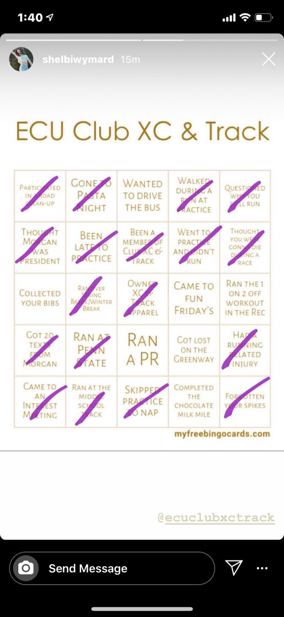 Our club made a Bingo sheet to keep our members active and entertained! Fill it out and tag us so we can see it! <a href="/ECU_CRW/">ECU Campus Recreation & Wellness</a> <a href="/Pir8ClubSports/">ECU Club Sports</a>