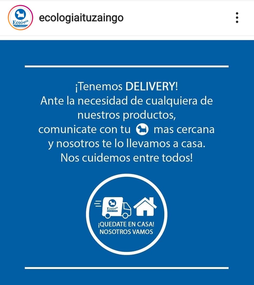 DELIVERY VETERINARIA 📌
#QuedateEnTuCasa
#vivirencuarentenaes
<a href="/yo_nva/">YoVendoNvaCba</a> 
<a href="/Veterinariaeco3/">@Veterinariaecologia</a> 
CONSULTAS:
351-6511008
351-3423428 o al MD