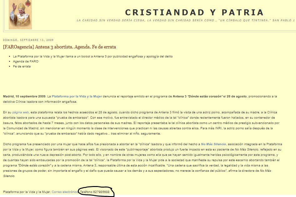 El hecho es que cuando VOX ha anunciado que donaría la subvención de su grupo parlamentario a asociaciones de víctimas del coronavirus, han surgido algunas iniciativas de origen extraño. He buscado en google el teléfono y flipa! Han quitado el primer apellido para despistar...