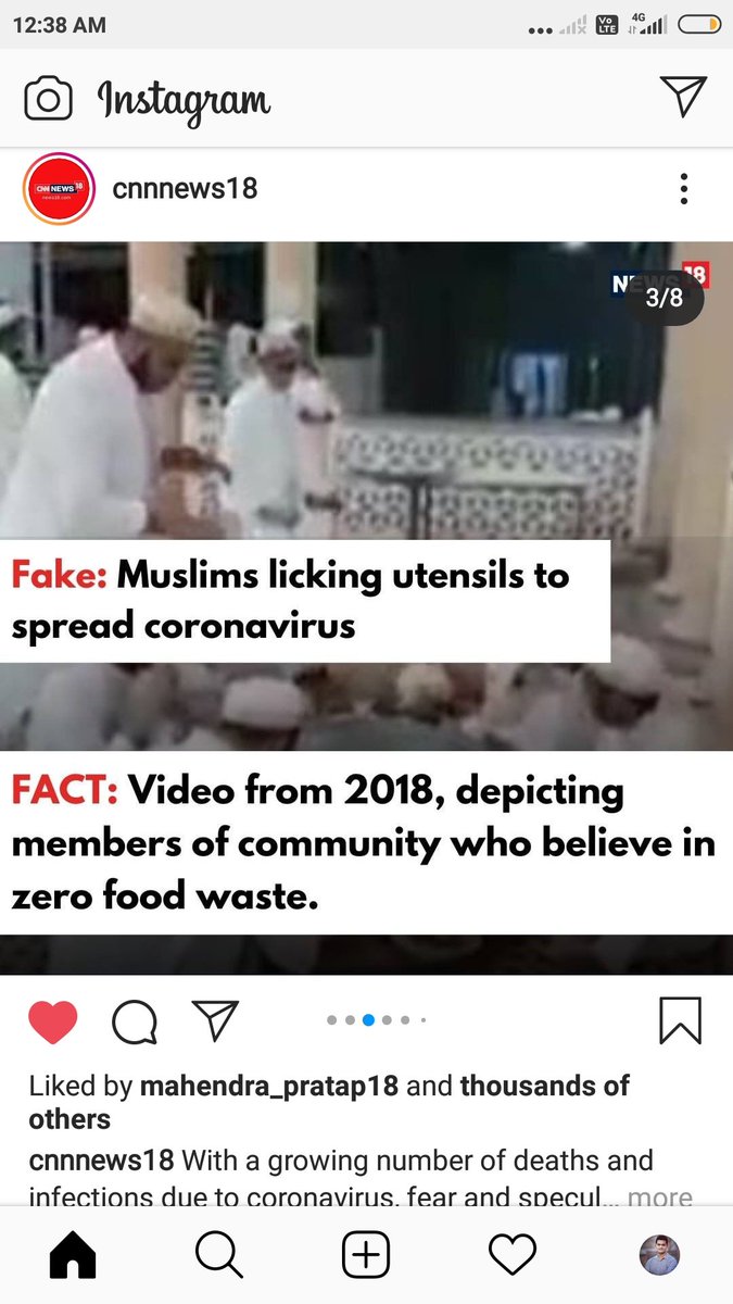 Beware of these 8 Fake news about Muslims and Tabligh Jamaat doing. 1/3  @CNNnews18  @news18dotcom