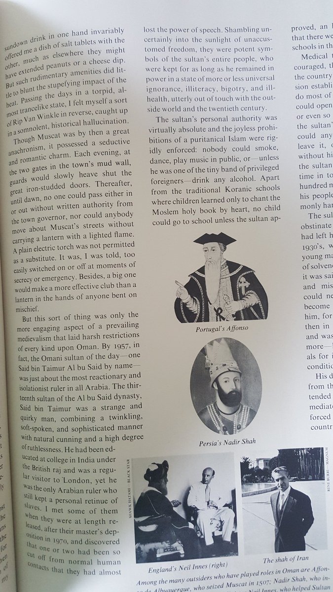 This was something to read. The author of the article describing meeting the deposed Sultan's African slaves in 1970:"I met some of them when they were at length released, after their master's deposition in 1970, and discovered that one or two had been so cut off from...