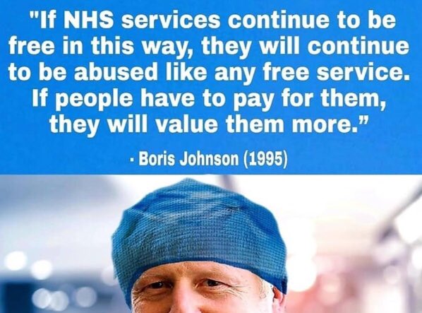 mandieeyre's tweet photo. @JackDunc1 Given that he’s now being skilfully monitored in an NHS hospital by student nurses who are having to pay to work there, I wonder if he still believes this?
#GetWellSoonEVERYONE
#SupportTheNHS https://t.co/zCyhUWDvCC