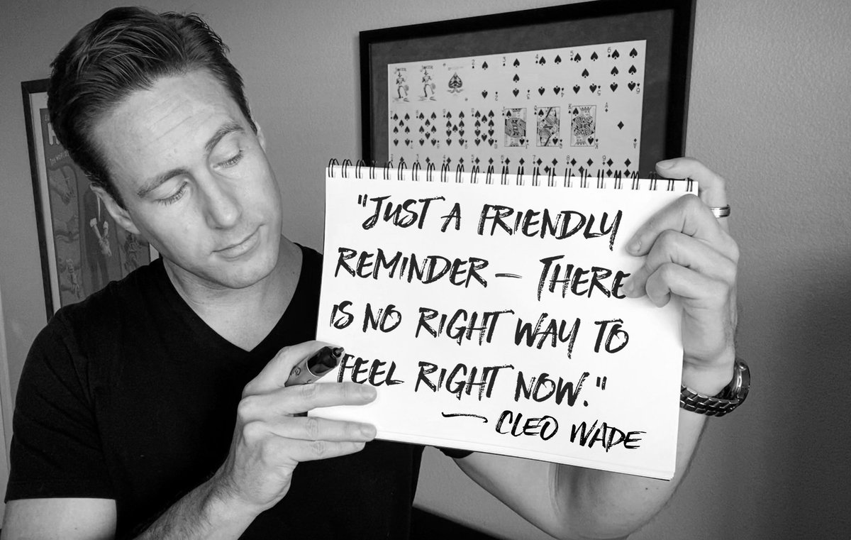 LukeRBrady's tweet photo. In this world of complete uncertainty all we want is to know we are safe and will be ok. ⁣
⁣
I love this quote because there is no right way to feel right now. ⁣
⁣
But there is also no wrong way to feel either. ⁣
⁣
#attentionartist https://t.co/SCogNSTZCV