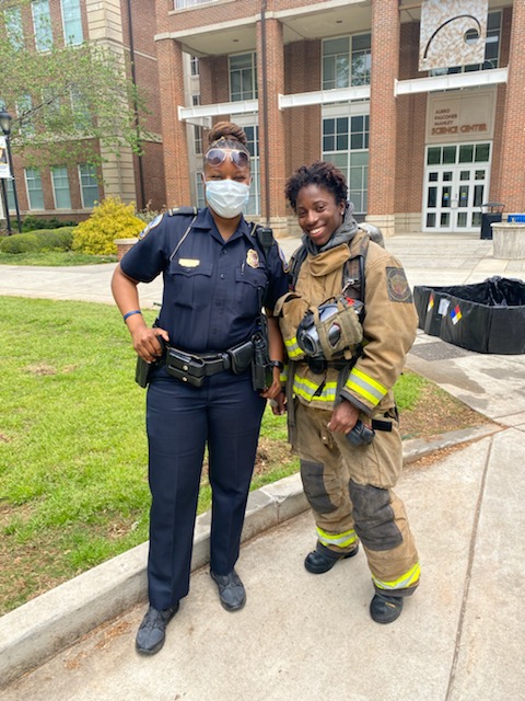 ForPerdue's tweet photo. My group of officers responded like true professionals to a chemical spill in the Science Center on Spelman College Campus today. I'm so proud that they put into action all of the hard work and training that we have been involved in for the last five years. #TrainingFirst https://t.co/vSXmlosjGF
