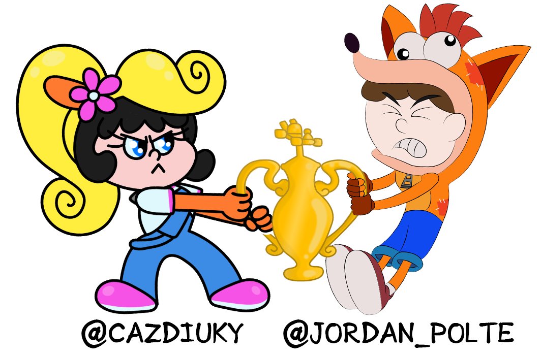 CazDiuky's tweet photo. Oh shoot, we missed the CTR Artist Collab deadline! The finished piece looks amazing though, so much talent! Good job guys! We'll still post our art work anyway. Here is mine and @jordan_polte's part of the @SpongeBandiMar1's #CTRArtistCollab! It was a lot of fun to do! https://t.co/zI6WiJRyCT