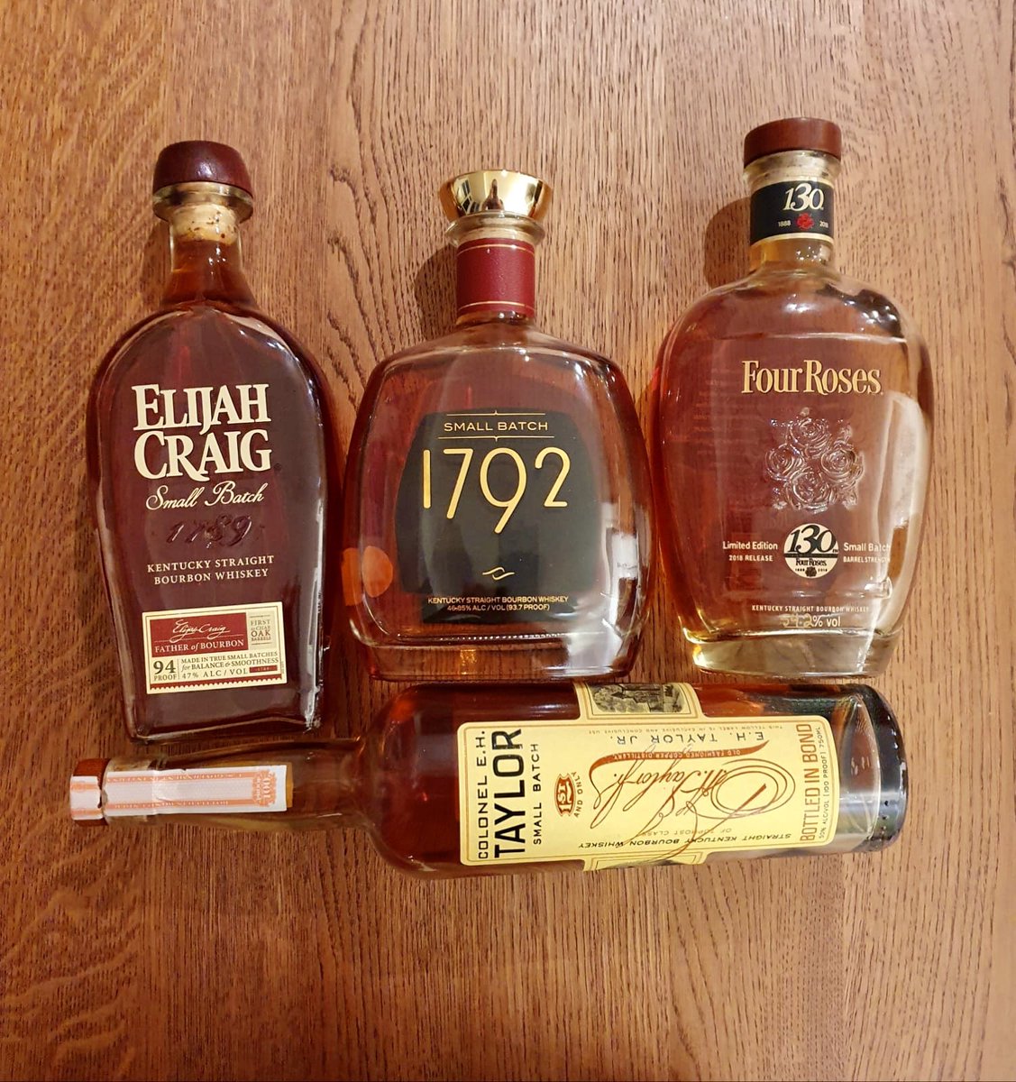 BourbonGents's tweet photo. The Tuesday tipple - When Small Batch delivers big #bourbon #whiskey #smallbatch #elijahcraig #1792bourbon #fourroses #colonelehtaylor #elijahcraigsmallbatch #1792smallbatch #fourrosessmallbatch #colonelehtaylorsmallbatch #kentucky #tuesdaytipple #bourbongents https://t.co/cIqRES0ECp