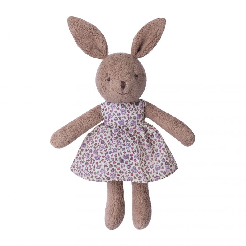 Sweet little cocoa brown #Bunny from Apple Park. #Organic  throughout and super soft, supple and safe for little ones. A sure #easterbasket hit! $18 or $33 for two (gray one). #ecofriendly #bunnies #shopsmallbusiness #ShopSmallSanDiego