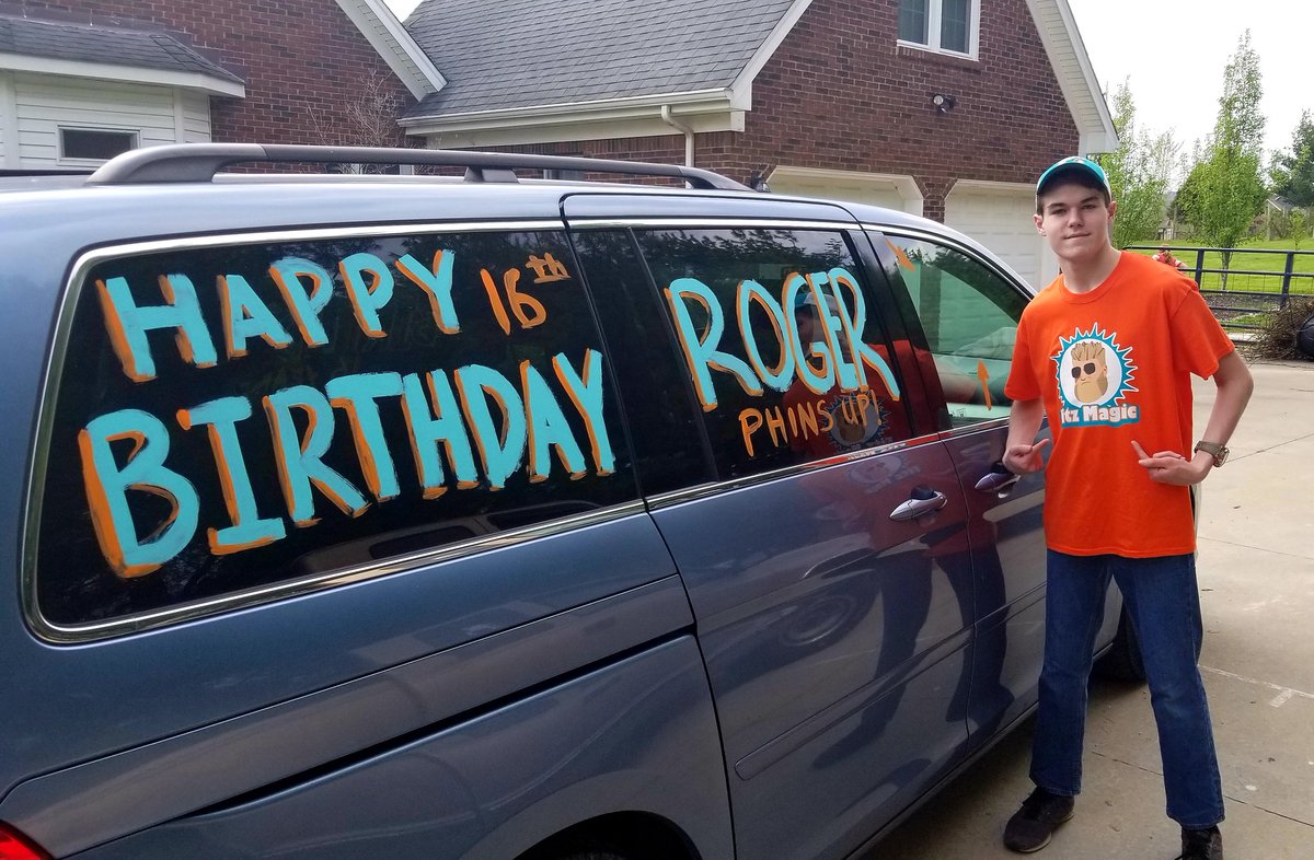 bbqologist's tweet photo. @mikegesicki Can I get a Happy Birthday to my son who turned 16 today?  Huge Phinfans here in Indiana! https://t.co/N9rNtEYnKN