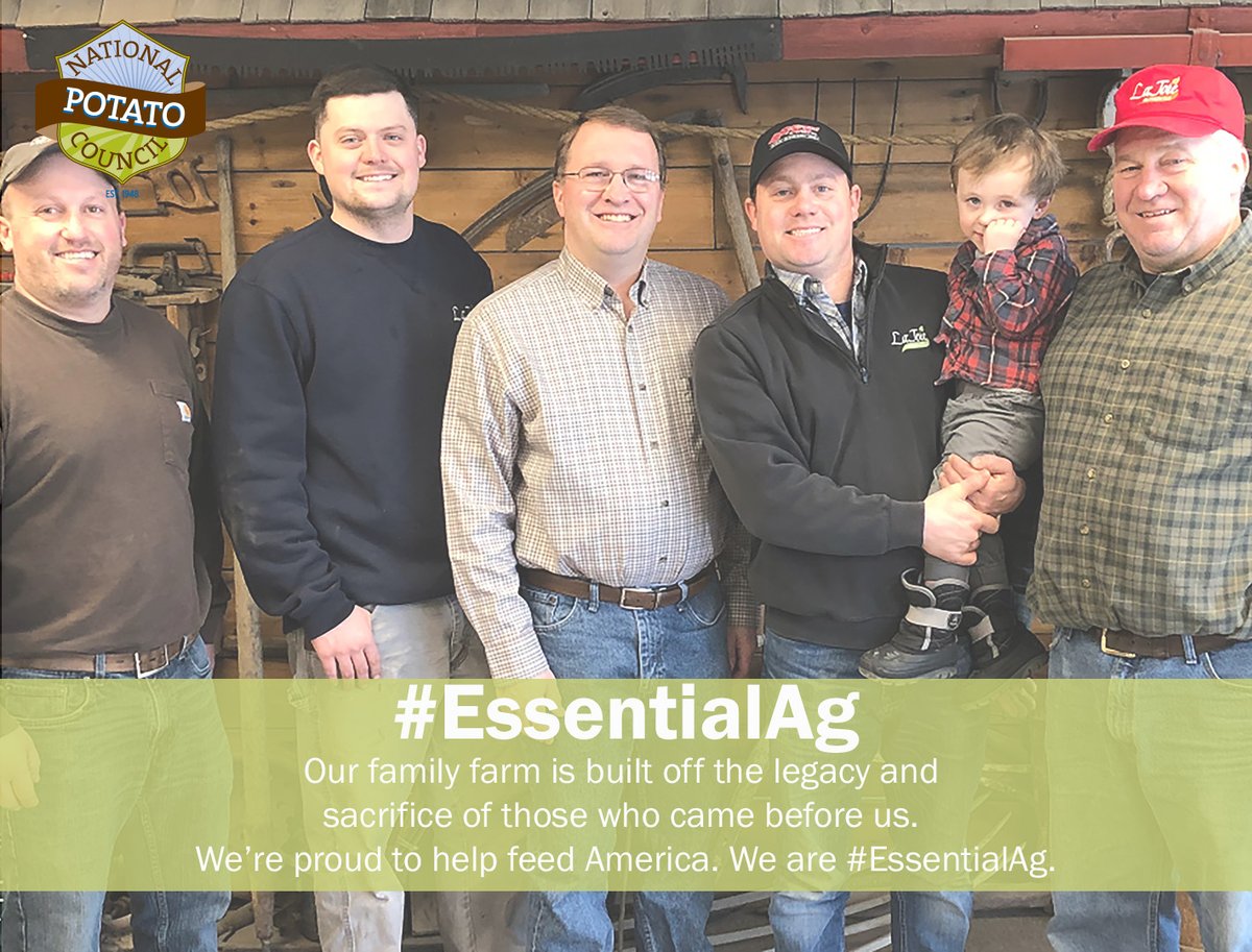 ThisSpudsForYou's tweet photo. Dominic LaJoie and LaJoie Growers, LLC in Aroostook County, Maine: "Our family farm is built off the legacy and sacrifice of those who came before us. We’re proud to help feed America. We are #EssentialAg." @MainePotatoes Photo credit: @SpudmanMag https://t.co/9Z3K6JgrpK