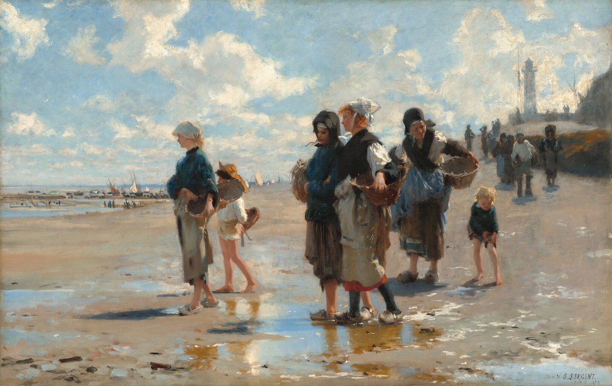 Before his rapid rise to fame as a portraitist, the young Sargent loved to sketch the sea and coastal life while traveling with his family in France.