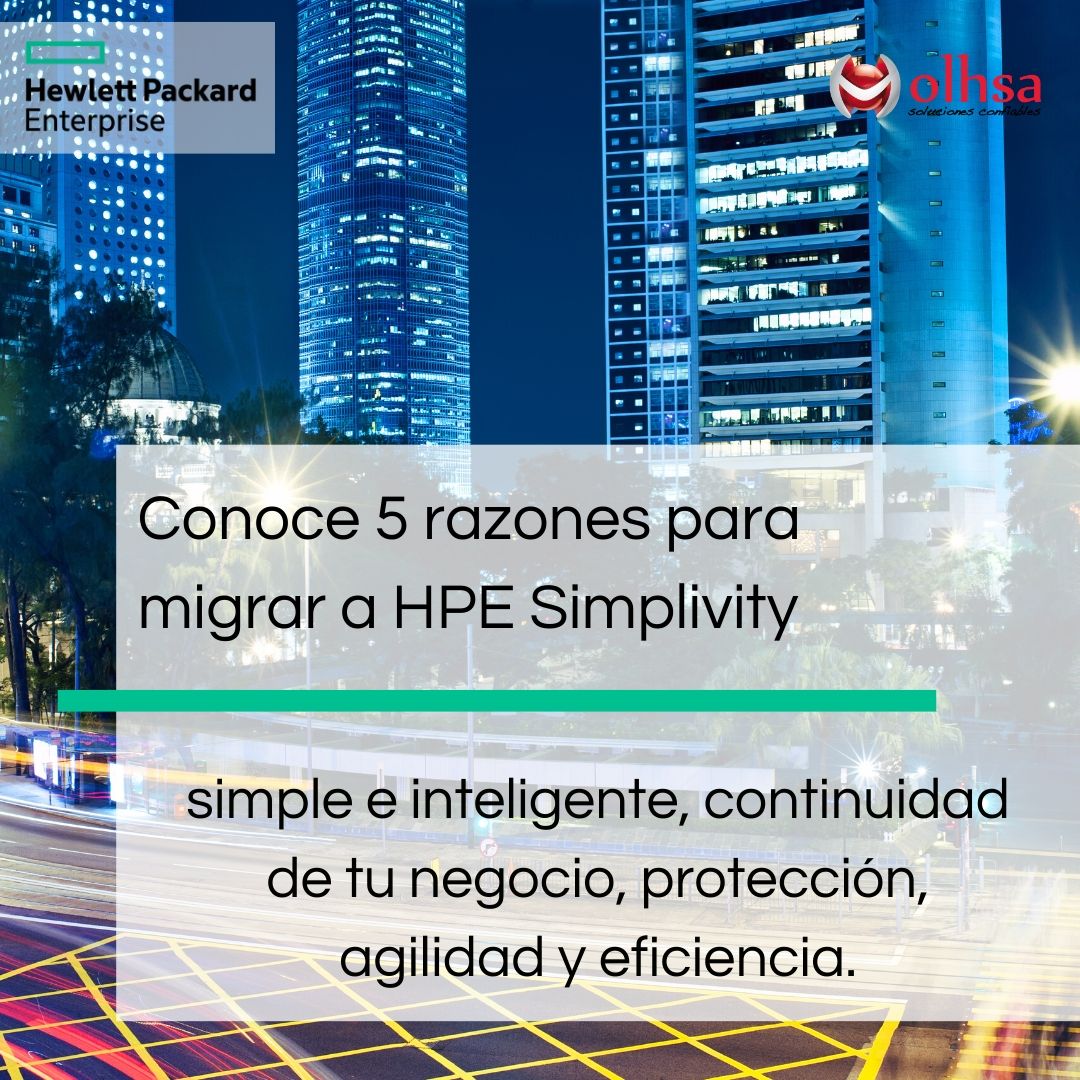 OlhsaMX's tweet photo. 5 Razones para migrar a HPE Simplivity  ...Solicita más información https://t.co/6enzjgkV1Y https://t.co/xAWy9oJLj8
