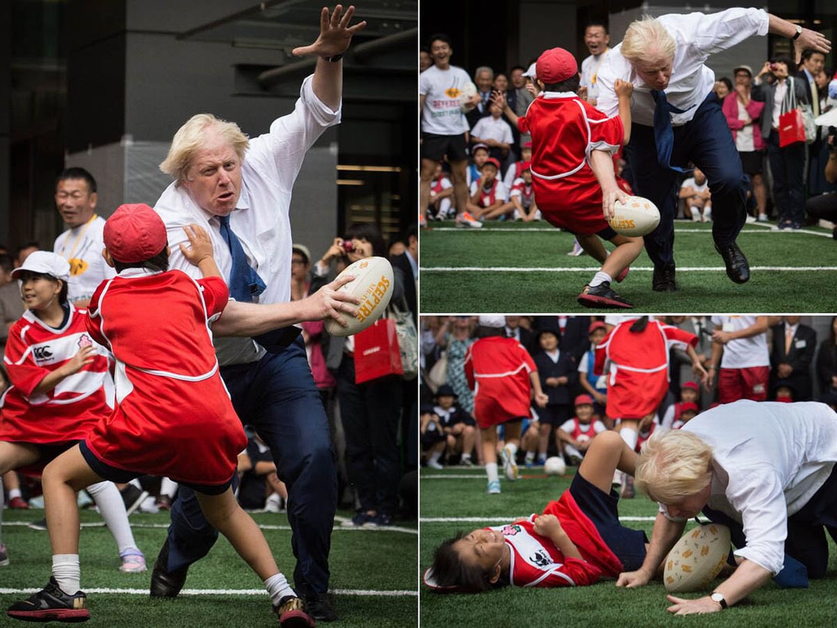 AdamWhi94166536's tweet image. This photo increases Boris Johnson’s legitimacy because it shows his determination to succeed both as a rugby player and as a leader of the United Kingdom #APCompGov2020